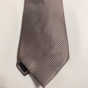 Tan/purple tie by Croft & Barrow, 100% silk, new